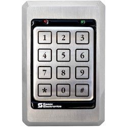 Essex Electronics Inc SKE-34S | Access Control Keypad Self-Contained Heavy Duty 1-Gang/Surface Mount, 502-Code, 5/12 to 24 Volt DC, 3-Stainless Steel Bezel
