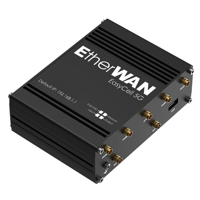 Etherwan Systems EASYCELL5G | Hardened 5G Router with HexaCloud Device Monitoring & WAN Failover