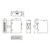 Etherwan Systems EX41941 | Hardened Unmanaged 4-Port Gigabit PoE & 1-Port Gigabit RJ45 Ethernet Switch