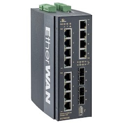 Etherwan Systems EX78934E-0VB | PoE Managed Switch Hardened Gigabit Ethernet Gigabit SFP