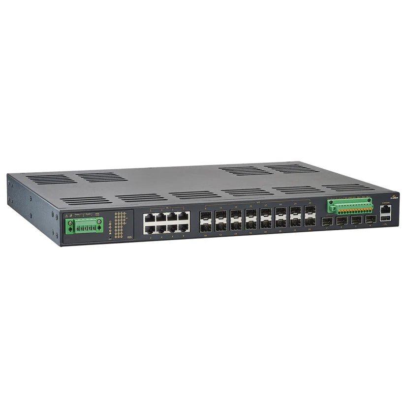 Etherwan Systems IG5-08164RCR | Hardened Managed Gigabit Ethernet Switch 28-port