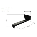 Etherwan Systems KR-BKZDIN-D | Z-Shaped Vertical Mounting Bracket with Removable DIN-Rail