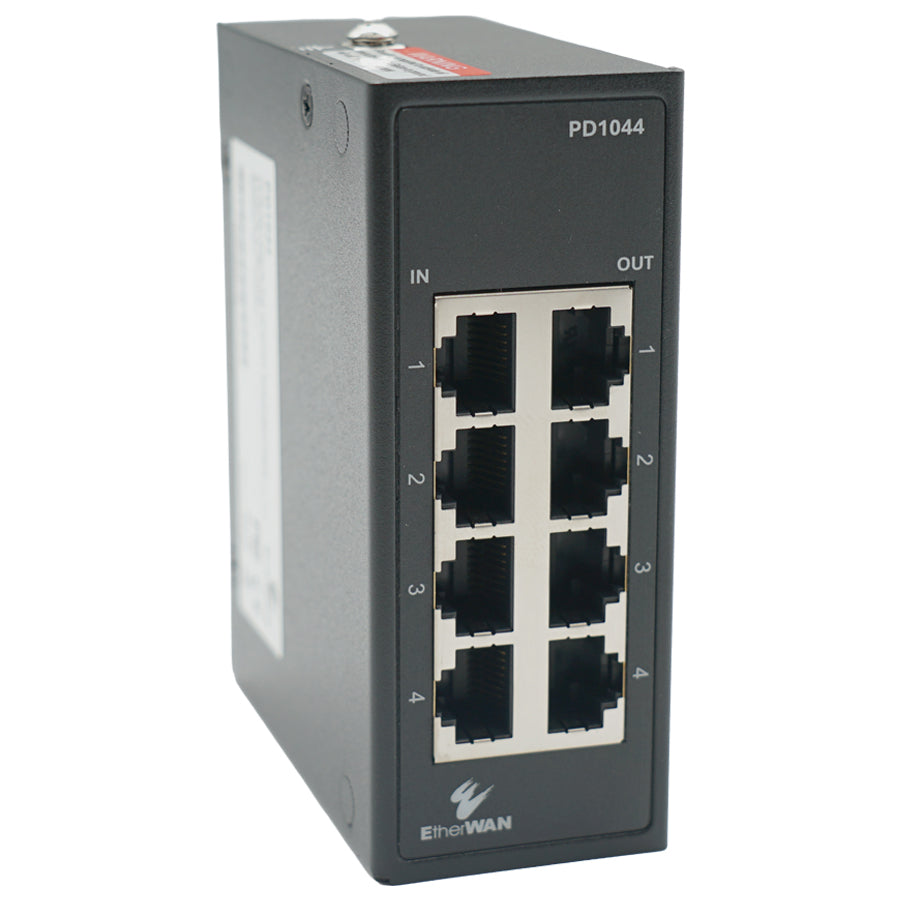 Etherwan Systems PD1044 | 4-Port Hardened RJ45 Surge Protector