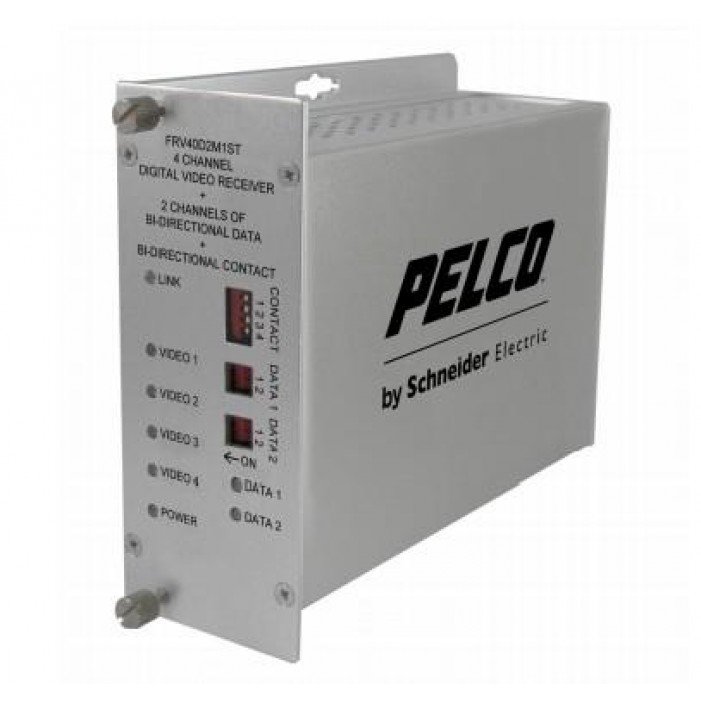 Pelco FTV40D2S1FC - MULTIPLEXER - 4CH 10-BIT DIG-VID M.PLEXER 2