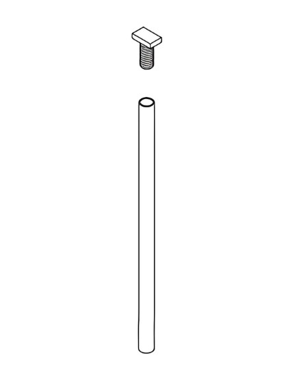 Falcon Lock 610055 US32D | Exit Device Bottom Rod Kit, Satin Stainless Steel, for 25-V/XX-V Series Door Exit Device