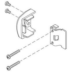 Falcon Lock 650294 US26D | Exit Device Channel Endcap Kit, Satin Chrome, for 1-1/4" Thickness 25 Series Door Exit Device