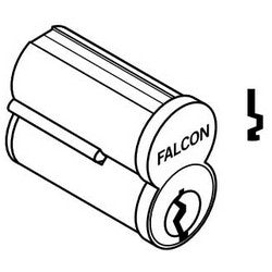 Falcon Lock C646 F 626 | Door Lock Cylinder, Interchangeable Core, 6-Pin, Uncombinated, Standard, F Keyway, Satin Chrome