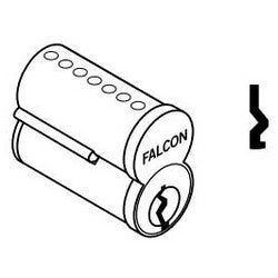Falcon Lock CB847 B 626 | Door Lock Cylinder, Interchangeable Core, 7-Pin, Uncombinated, Best Style Capping, B Keyway, Satin Chrome
