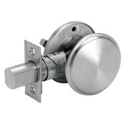 Falcon Lock D261M 613 | Door Deadlock, Medium Duty, Lipless Strike, Inside, Rose, Thumbturn, 2-3/4" Adjustable Backset, Oil Rubbed Bronze