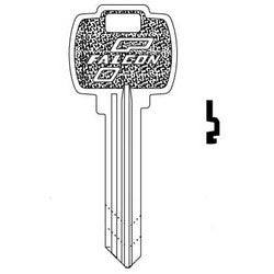 Falcon Lock KB577 H | Door Lock Key Blank, Standard, 6-Pin, H Keyway, for Conventional Cylinder