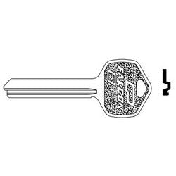 Falcon Lock KB628 F | Door Lock Key Blank, Standard, 7-Pin, F Keyway, for Interchangeable Core Cylinder