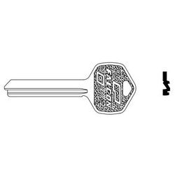 Falcon Lock KB628 K | Door Lock Key Blank, Standard, 7-Pin, K Keyway, for Interchangeable Core Cylinder