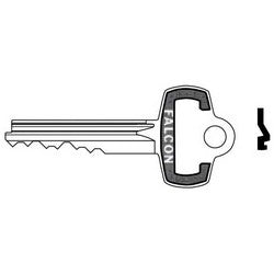 Falcon Lock KB800 G | Door Lock Key Blank, Standard, 7-Pin, Best Style SFIC Bow, G Keyway, for Interchangeable Core Cylinder