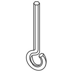Falcon Lock KEY.101 | Exit Device Hex Dogging Key, 7/32", for 1990 Series Door Exit Device, 10 each per Pack