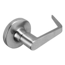 Falcon Lock T101S D 626 | Door Cylinder Lock, Extra Heavy Duty, Dane Lever, Springlatch, 2-3/4" Backset, Satin Chrome, for Passage/Closet