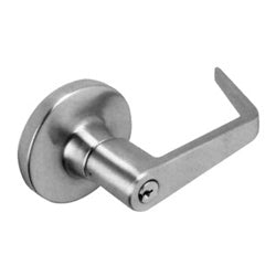 Falcon Lock T581CP6D D 626 SCH C KD | Door Cylinder Lock, Extra Heavy Duty, Keyed Different, Dane Lever, Deadlatch, 6-Pin Cylinder Schlage C, Schlage C Keyway, 2-3/4" Backset, Satin Chrome, for Storeroom