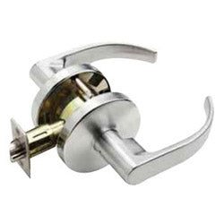 Falcon Lock W101S Q 626 | Door Cylinder Lock, Medium Duty, Quantum Lever, Springlatch, 2-3/4" Backset, Satin Chrome, for Passage/Closet