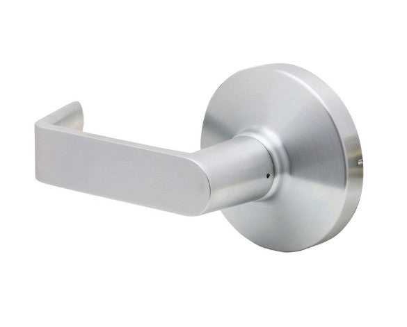 Falcon Lock W12 D 626 | Door Cylinder Lock, Medium Duty, Dane Lever, Single Dummy, 2-3/4" Backset, Satin Chrome