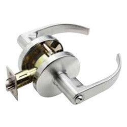 Falcon Lock W301S Q 626 | Door Cylinder Lock, Medium Duty, Quantum Lever, Springlatch, 2-3/4" Backset, Satin Chrome, for Privacy