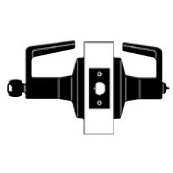 Falcon Lock W571PD Q 626 | Door Cylinder Lock, Medium Duty, Quantum Lever, Deadlatch, 6-Pin Cylinder, 2-3/4" Backset, Satin Chrome, for Corridor