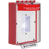 Fire-Lite Alarms, Inc. STI-13410FR | Universal Stopper without Horn Enclosed Back Box Sealed Mounting Plate, Fire, Red
