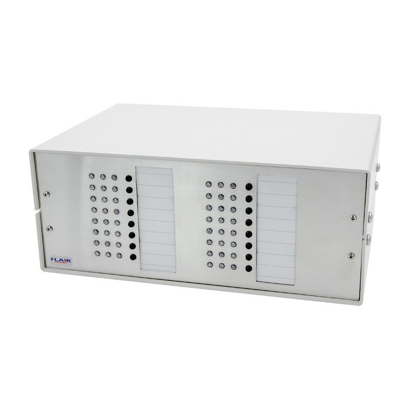 Flair Electronics 561B-32 | Annunciator, Beige, LED, Push Button, Depth 8 in., Height 11 in., Stainless Steel, 32 Zone