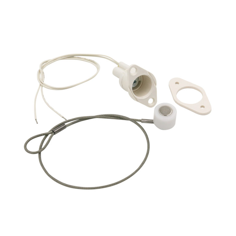 Flair Electronics AG100-12 WHT | Magnetic Contact, Recessed-Mount, Closed Loop, 1NC, 100 VDC, 50 mA, White