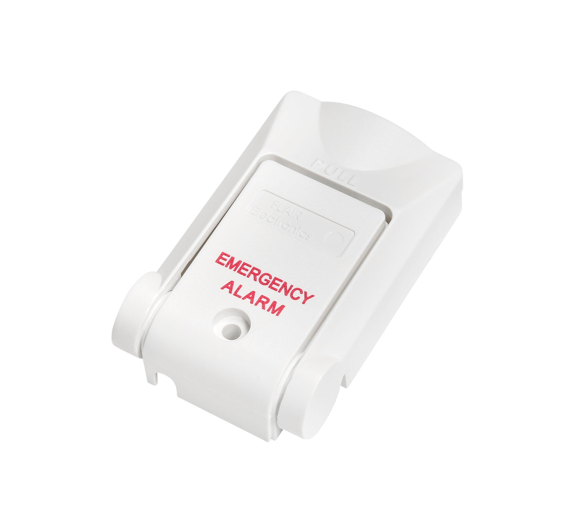 Flair Electronics FLR-3045 | Panic Switch, White, Surface-Mount, 100 VDC, 0.5 mA, ABS, 3/4 in. H, 1-3/4 in. W, 3 in. L