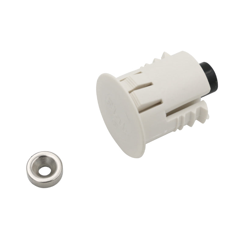 Flair Electronics PFC40N WHT | Recessed Magnetic Contact, Flush Mount, NO, Wired, 100 VDC, White, 0.5 A