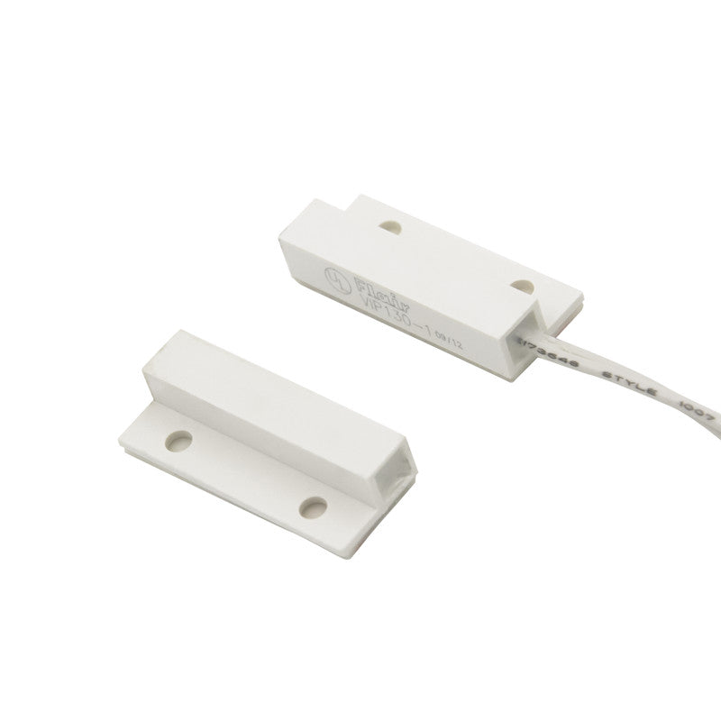 Flair Electronics VIP130-1 WHT | Surface Mount Mini Magnetic Contact, N/O, Wired, Closed, Electrical, 100VDC, 0.5A, Surface-mount