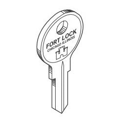 Fort Lock K54G | Lock Key Blank, For 23000 Series 4/5 Disc Tumbler Lock