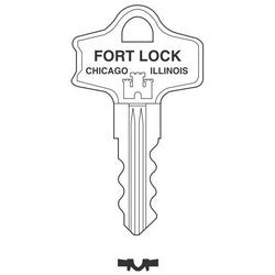 Fort Lock K750 | Lock Key Blank, For 5000 Series 750 Keyway Lock