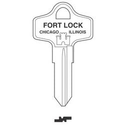 Fort Lock K752 | Lock Key Blank, For 8000 Handleset Series Lock