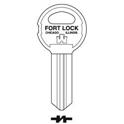 Fort Lock K84 | Lock Key Blank, For 16000 Series Round Head/Maxi Lock