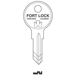 Fort Lock KL54G | Lock Key Blank, For 23000 Series 6 Disc Tumbler Lock