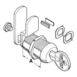 Fort Lock MFW23058 KA 140 CSP | 5/8" Single Bit, Universal KWY