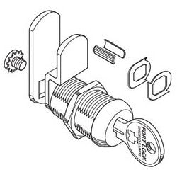 Fort Lock MFW24038 KA CAT30 | Cam Lock, Single Bitted, Multi-Function, Keyed Alike Cat 30, 7/16", Stainless Steel, With Universal Keyway