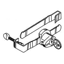 Fort Lock MFWSG23000 KA 221 | Showcase Lock, Single Bitted, Multi-Function, Keyed Alike 221, (2) 1-Way Bar, 90° Key Turn, Nickel, For Wood/Glass