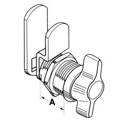 Fort Lock MFWTT058 | Cam Lock, Standard Thumbturn, Multi-Function, 5/8"