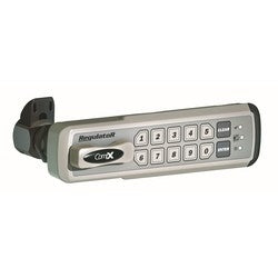 Fort Lock REG-S-R-3 | Cabinet Self-Locking Regulator, Standard Knob, Slam Cam, Right Hand Mount, 1-3/16" Cylinder Length, Silver
