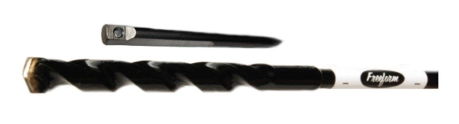 Freeform Research & Development 1236C | Masonry Drill Bit, Carbide, 1/2 in. Diameter, 36 in. Length, 1/4 in. Bell Hanger Shank