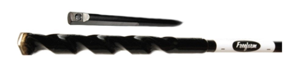 Freeform Research & Development 1248C | Masonry Drill Bit, Carbide, 1/2 in. Diameter, 48 in. Length, 1/4 in. Bell Hanger Shank
