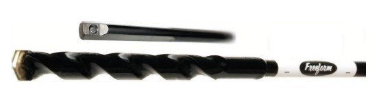 Freeform Research & Development 3818C | Masonry Drill Bit, Carbide, 3/8 in. Diameter, 18 in. Length, Bell Hanger Shank