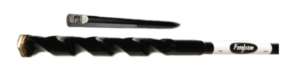 Freeform Research & Development 3836C | Masonry Drill Bit, Carbide, 3/8 in. Diameter, 36 in. Length, Bell Hanger Shank