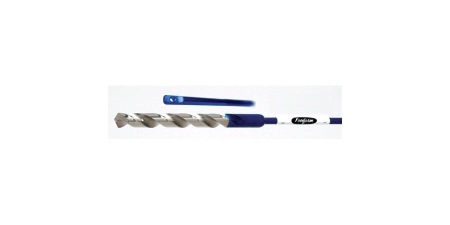 Freeform Research & Development H3824F | HSS Jobber Drill Bit, 3/8 in. Diameter, 24 in. Length, 3/16 in. Flexible Shaft, Chuck Flats