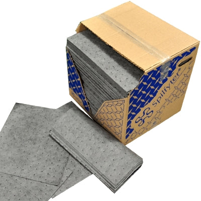 Fytertech Nonwovens GFF75 | Spilfyter Premium Universal Sorbent Pads, Double Weight, 16" X 18", 100/Box