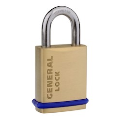 GENERAL LOCK PL453B20S SFIC | 1-3/4" Brass -5/16"X2" Shackle SFIC Prep