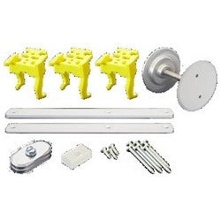GKL Products B1A | Door Modification Kit, Clear Anodized, Includes (3) Snap-In Bridge, (2) Blank Faceplate (Beveled and Radius), Screw, Shim