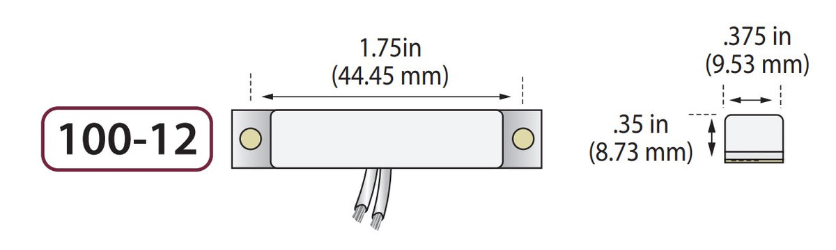 George Risk Industries (G.R.I.) 100-12-AL | Surface Mount, Switch Set In Almond