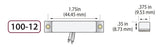 George Risk Industries (G.R.I.) 100-12-AL | Surface Mount, Switch Set In Almond